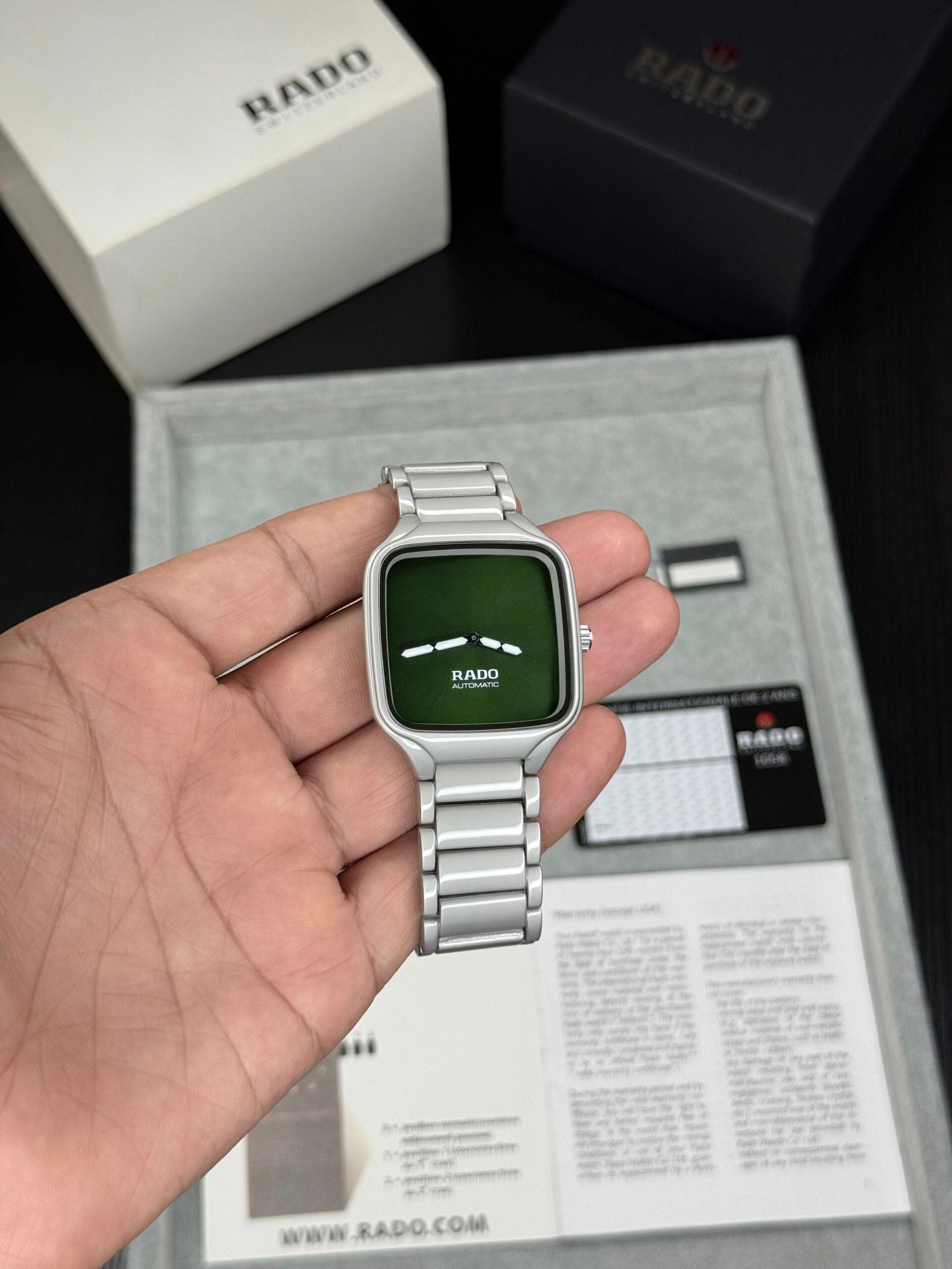 Rado True Square Green Edition