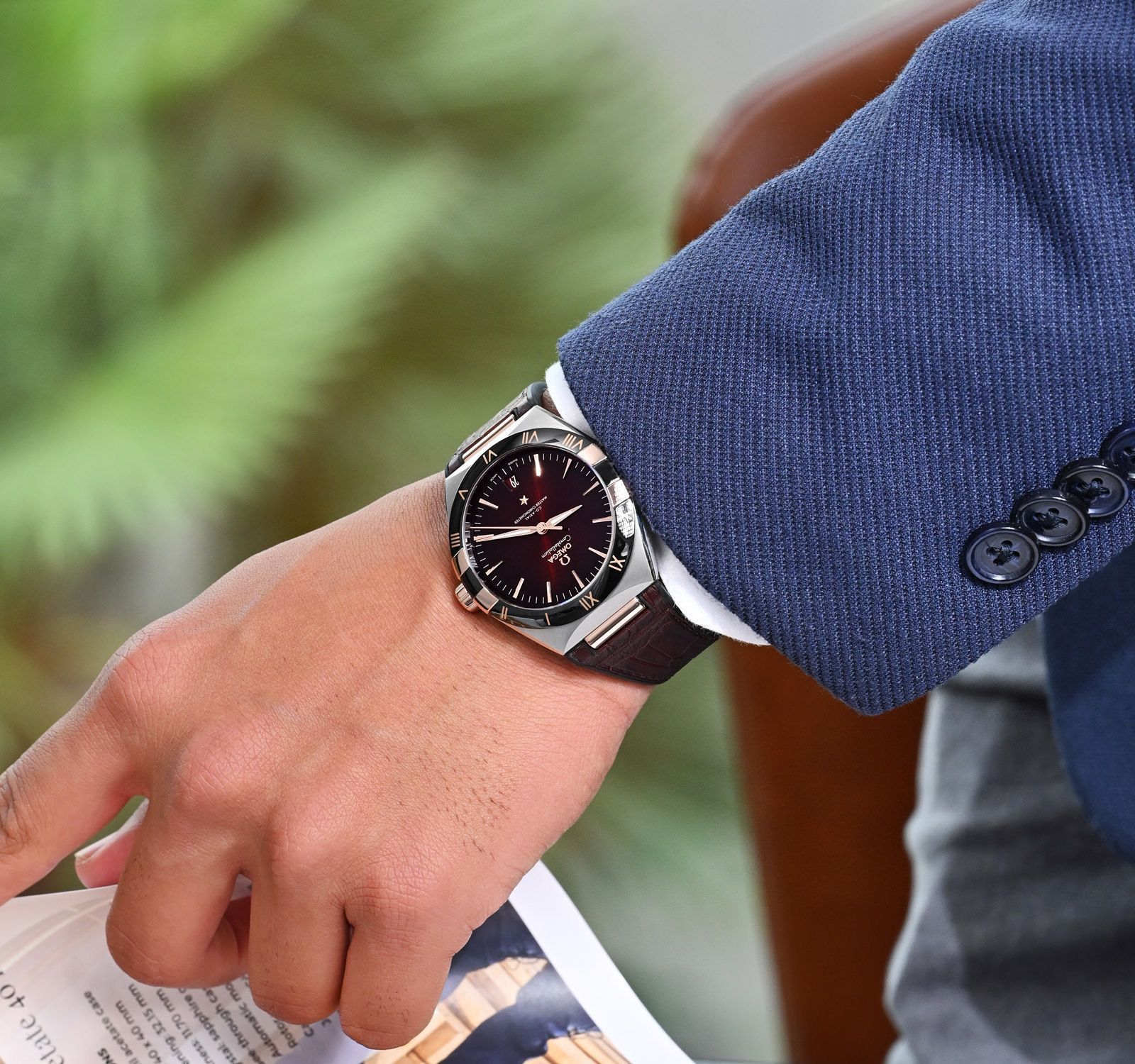 ✨ Omega Constellation Maroon Edition