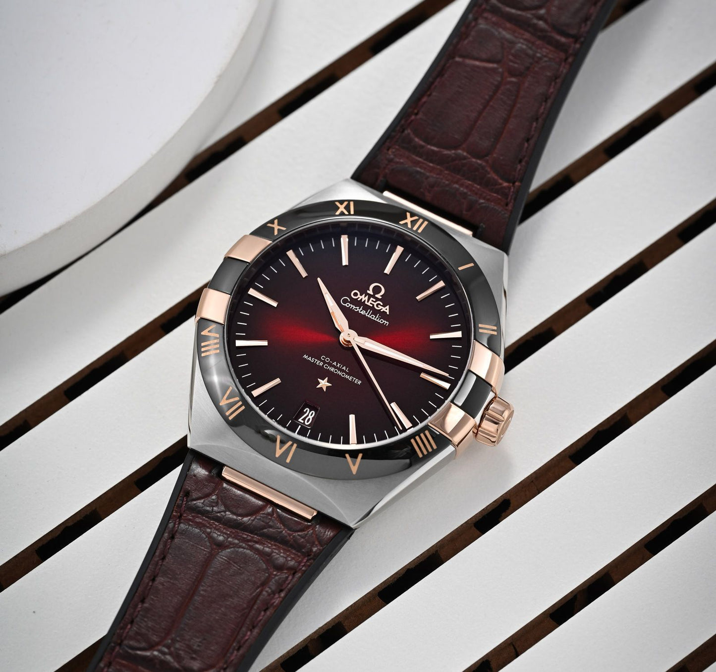✨ Omega Constellation Maroon Edition