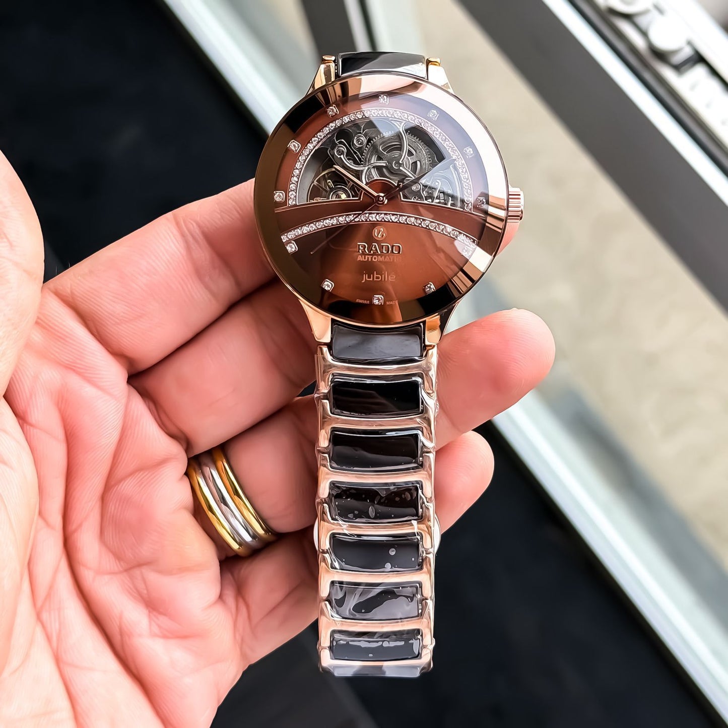 Rado Centrix Open Heart Jubilé Brown