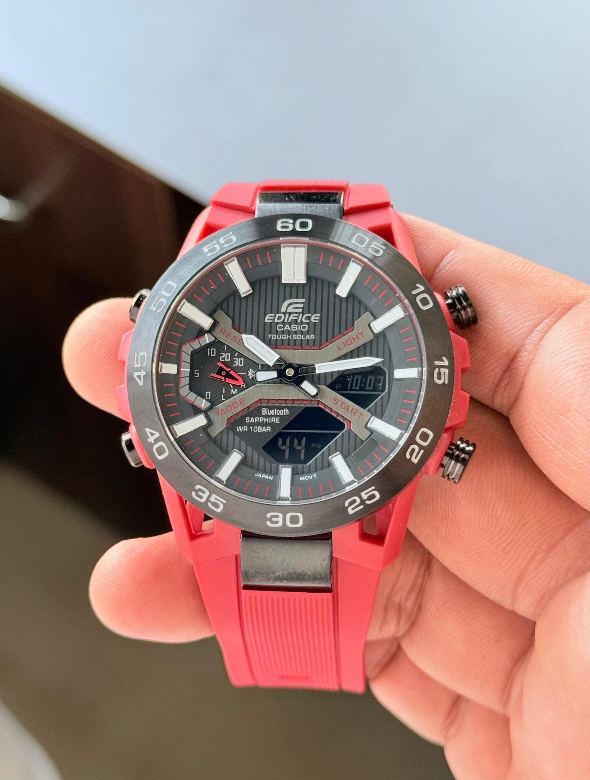 Casio Edifice ECB-2200 Red Digital Analog Edition