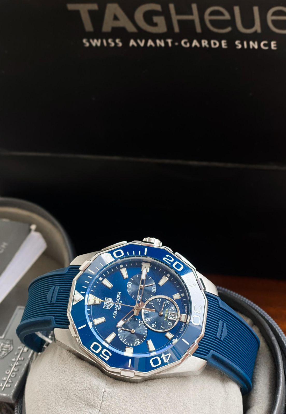 TAG Heuer Aquaracer Blue Dial Chronograph