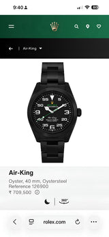 Rolex Air-King Black Dial