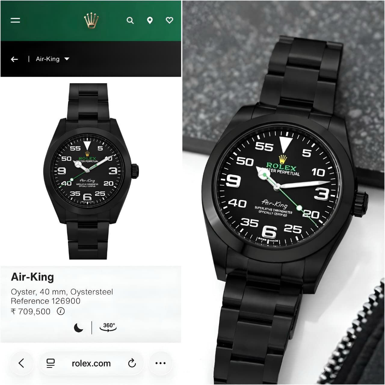 Rolex Air-King Black Dial