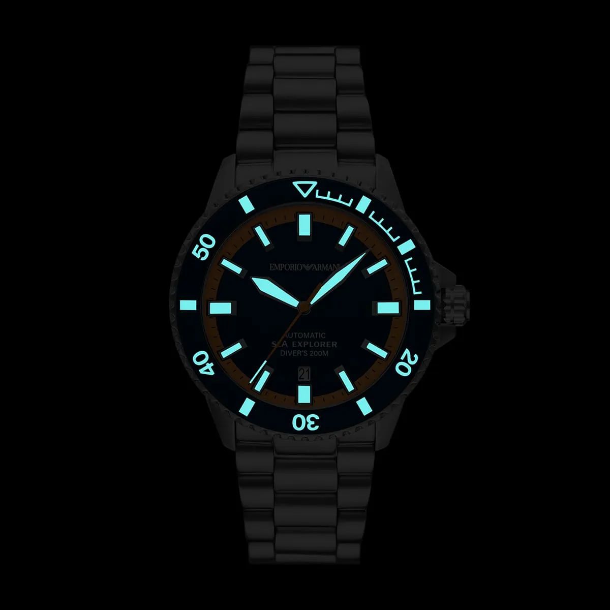Emporio Armani Sea Explorer Turquoise Blue Dial