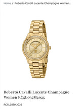 Roberto Cavalli Lucente Champagne Gold Dial