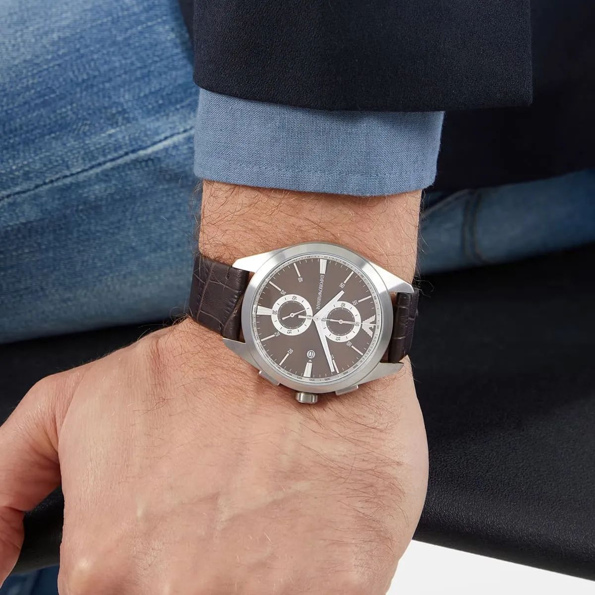 Emporio Armani AR11482 Brown Dial Chronograph