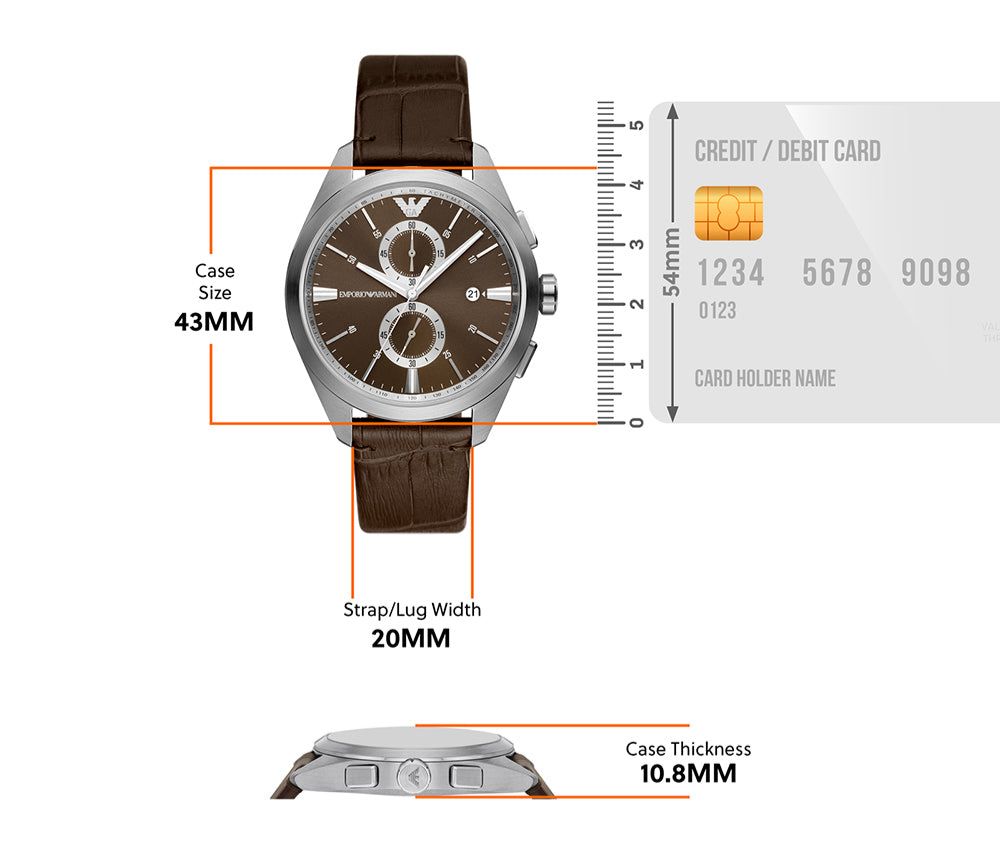 Emporio Armani AR11482 Brown Dial Chronograph