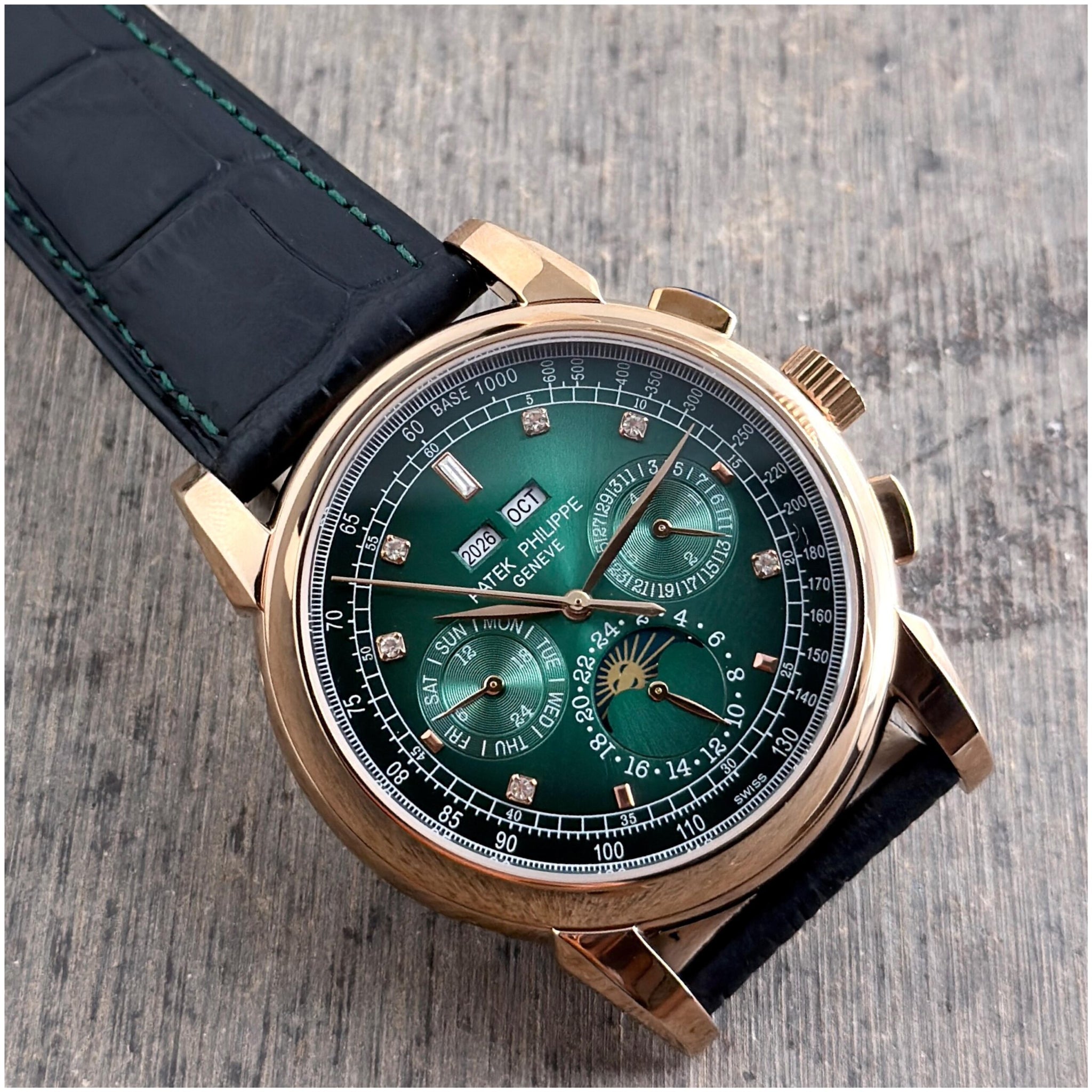 Patek Philippe Perpetual Green Calendar Chronograph