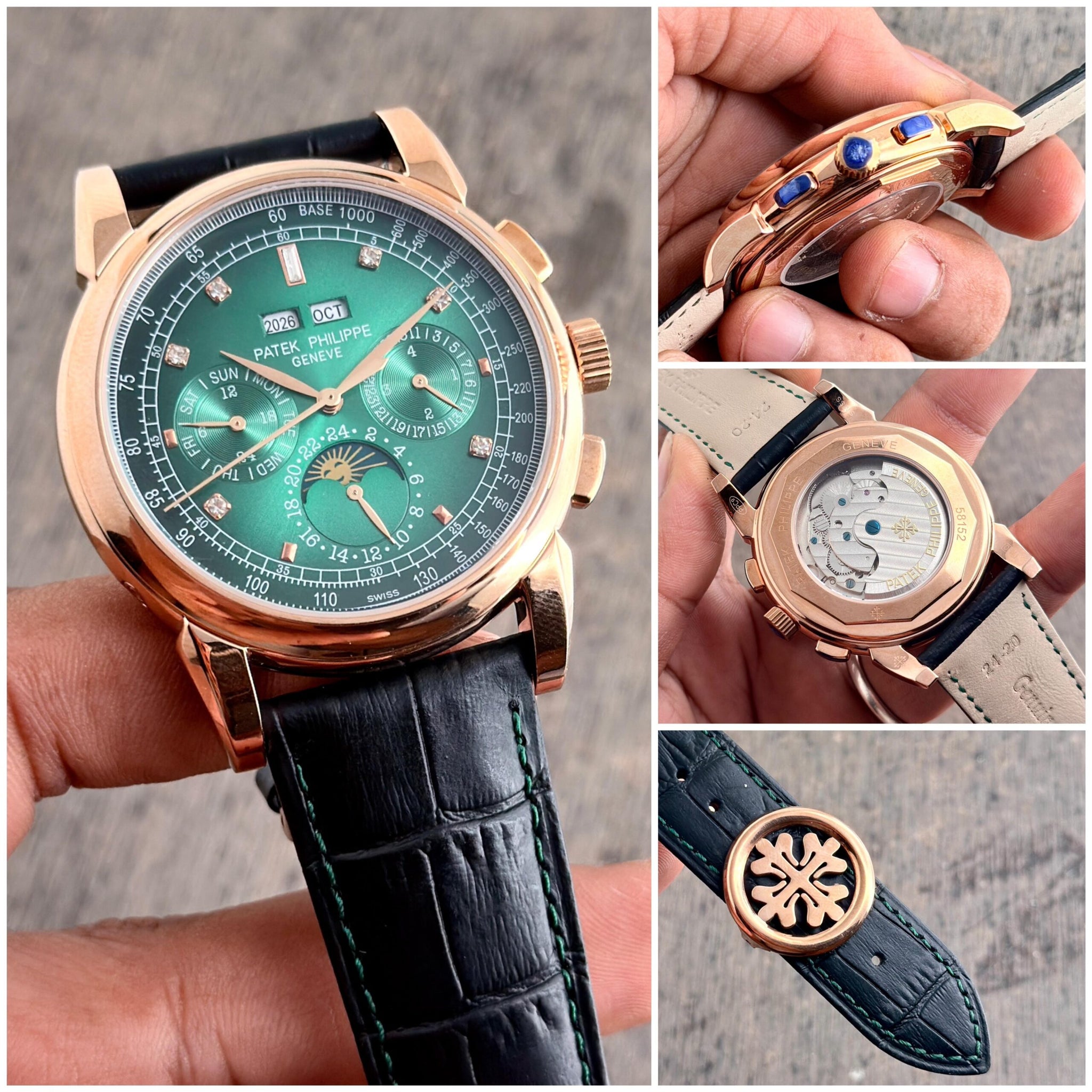 Patek Philippe Perpetual Green Calendar Chronograph