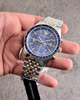 Emporio Armani AR6088 Blue Dial Chronograph