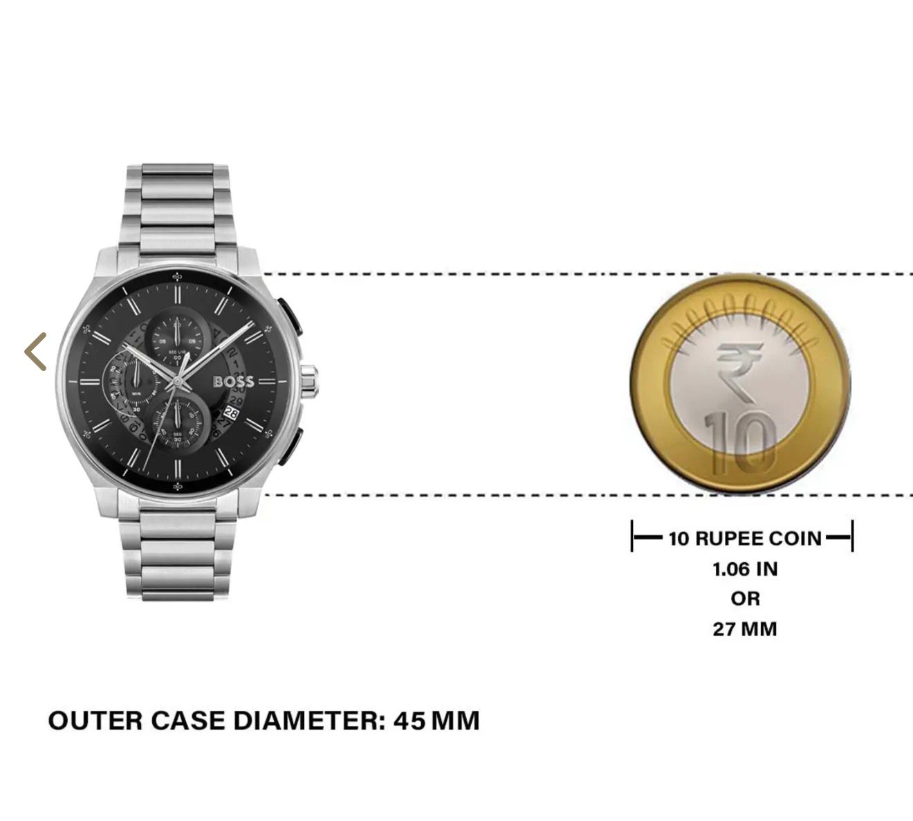 BOSS Peak 2.0 Black Transparent Dial