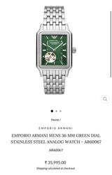 Emporio Armani AR6006 Green Sunray Dial