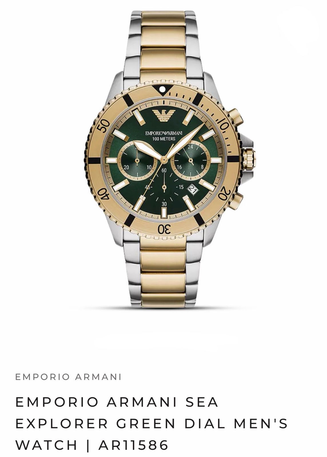Emporio Armani AR11586 Green Dial