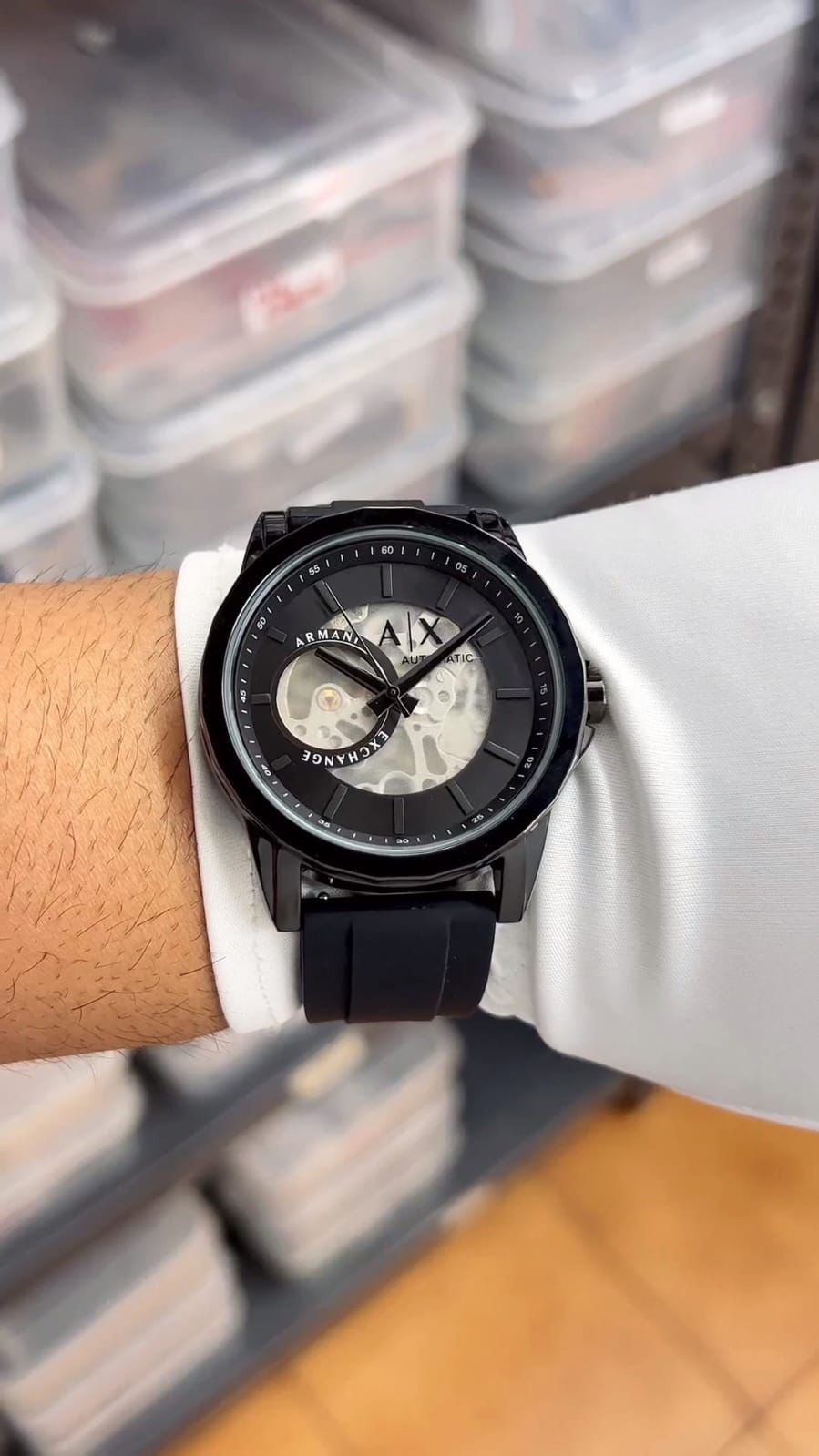 Armani Exchange Automatic Black Dial