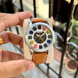 Fossil Grant Automatic Multicolour Skeleton Dial