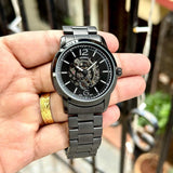 Fossil Automatic Skeleton Black Dial