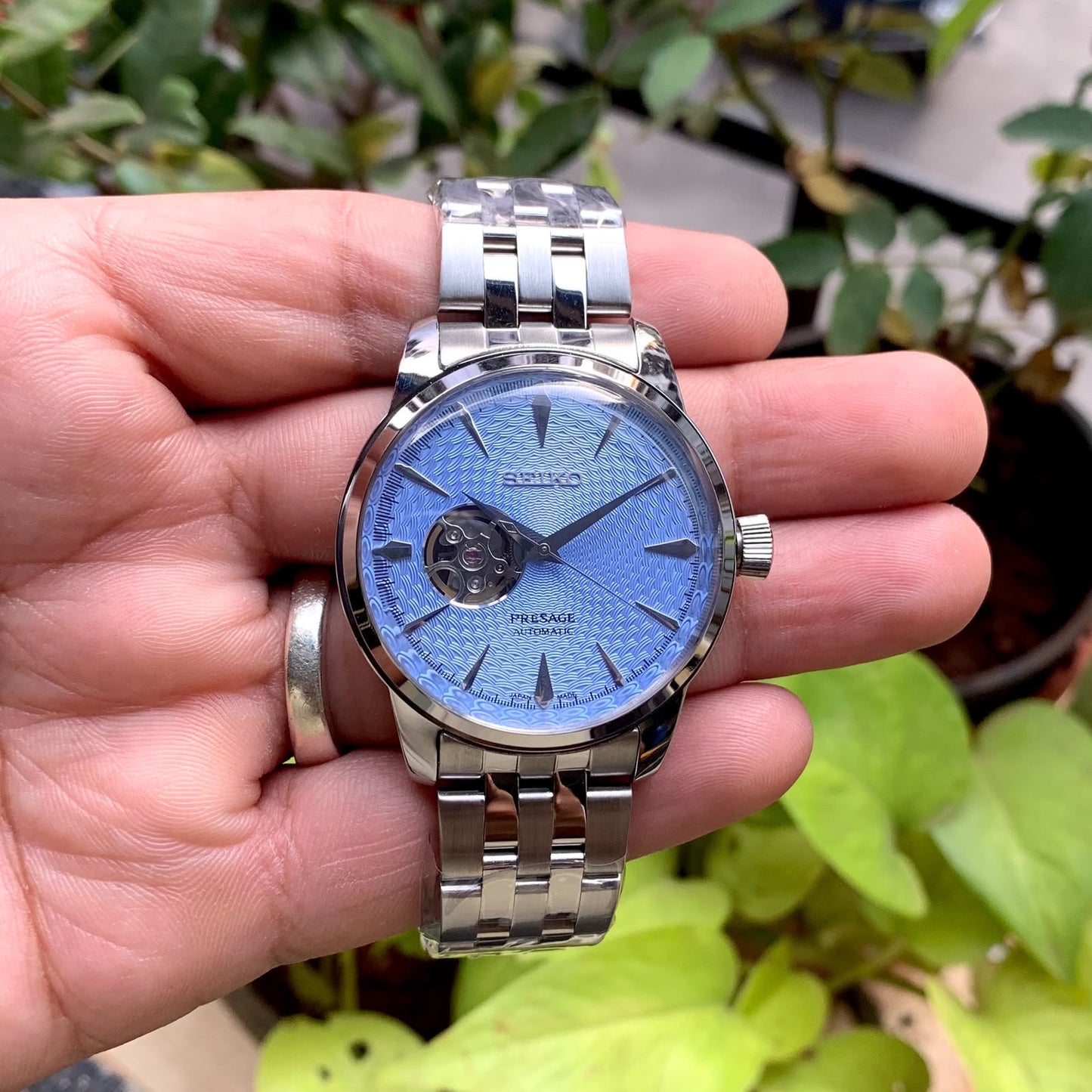 Seiko Presage Open Heart Ice Blue