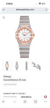 Omega Constellation Mother of Pearl Two-Tone