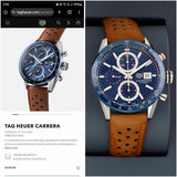 Tag Heuer Carrera Chronograph Blue Dial