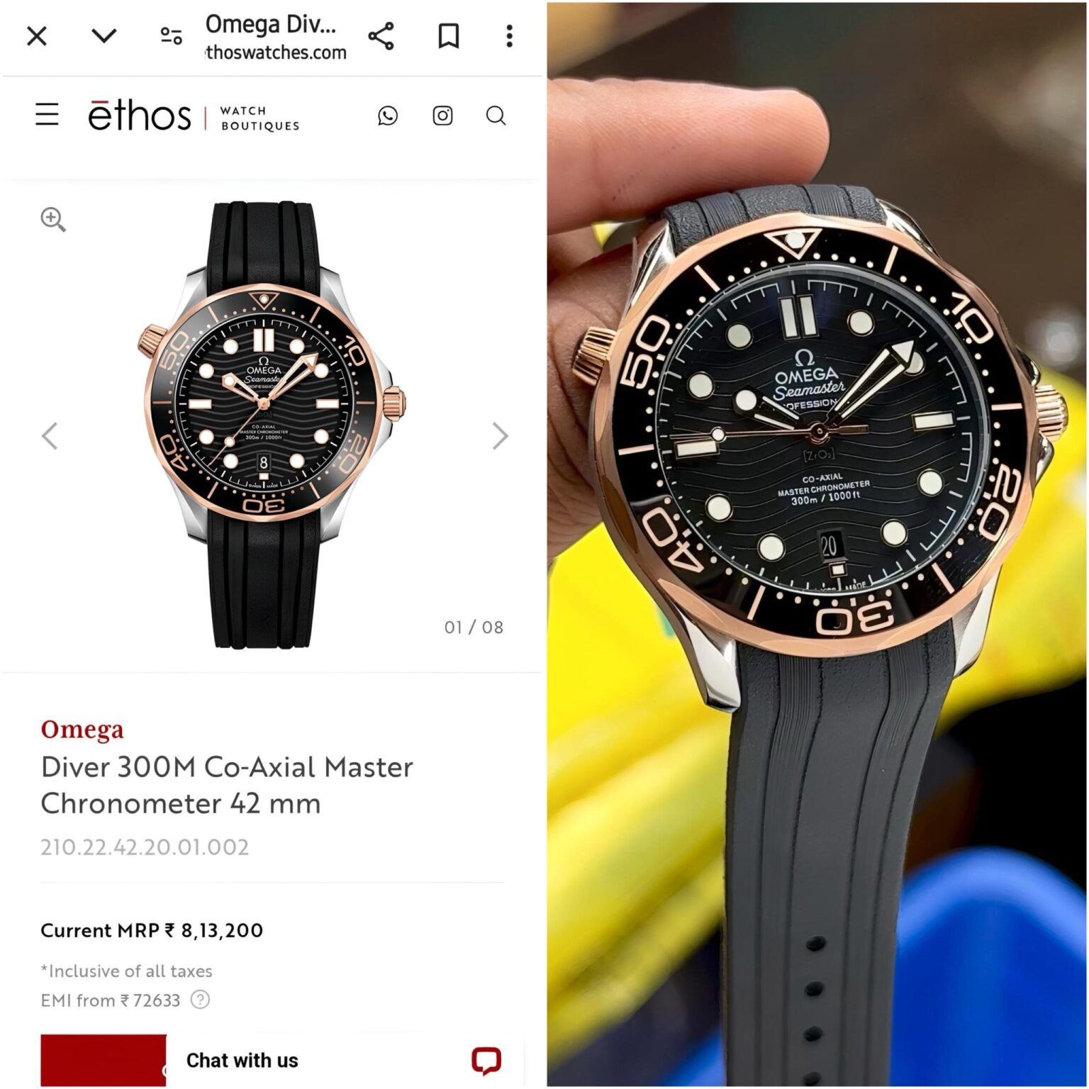 Omega Seamaster Black Diver 300M Automatic