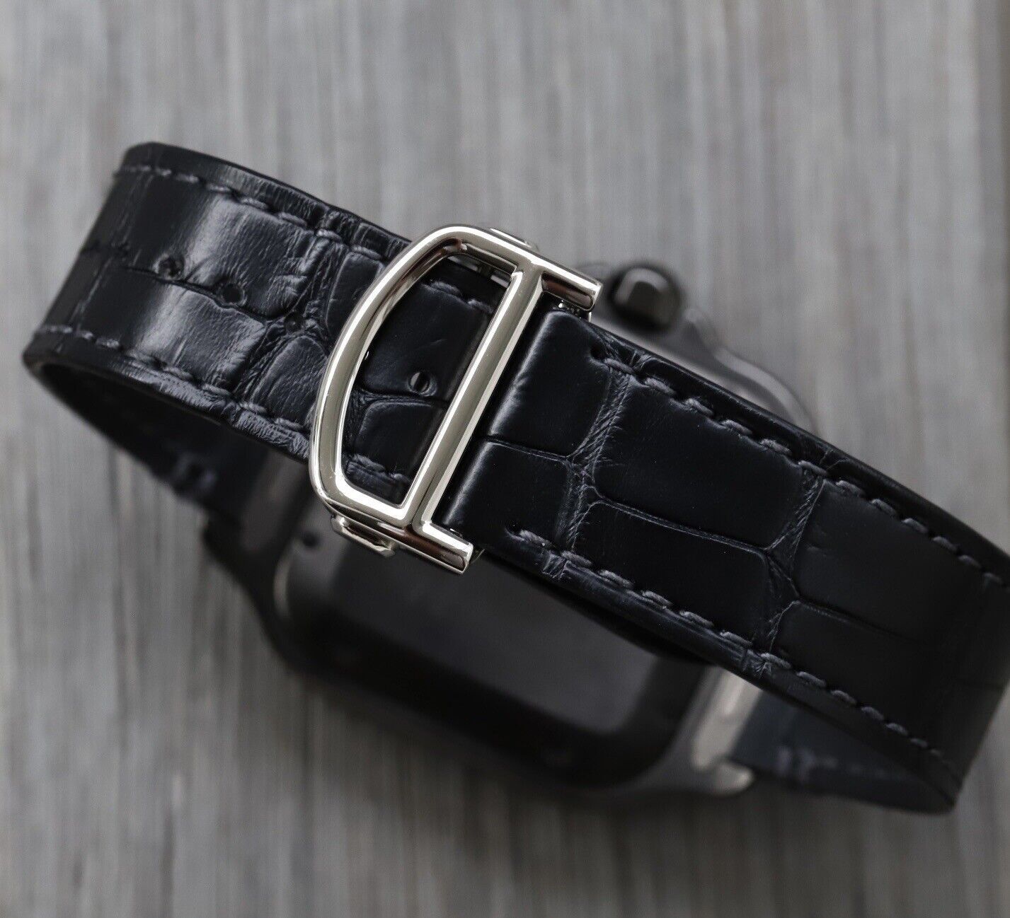 Cartier Santos Automatic Black Dial
