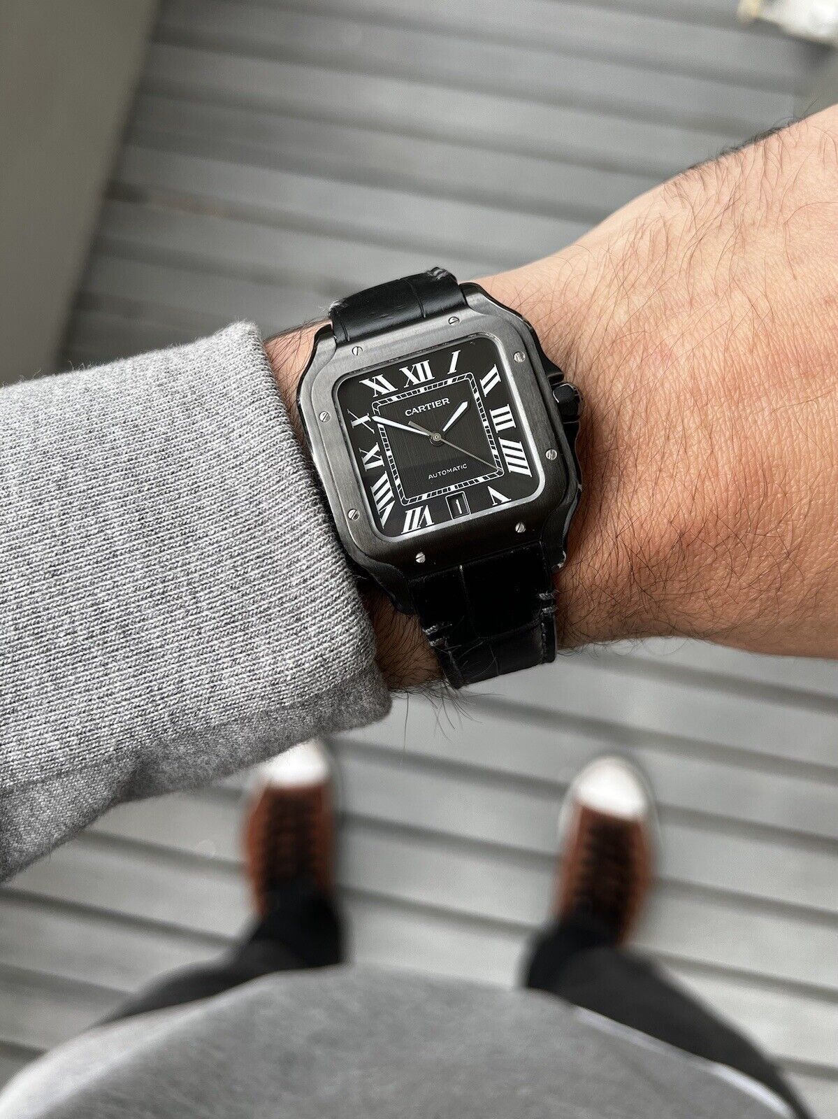 Cartier Santos Automatic Black Dial