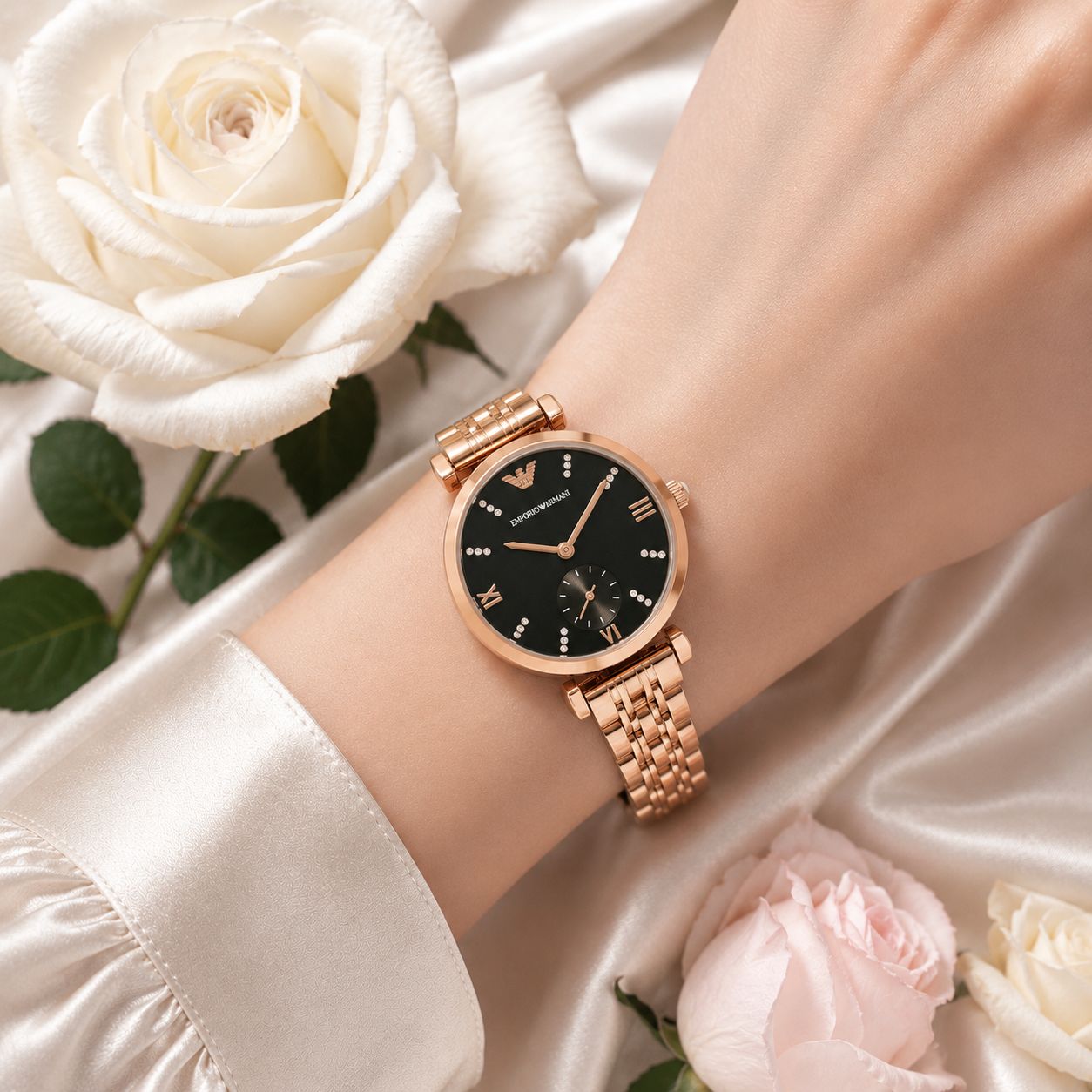 Emporio Armani Elegant Black Dial