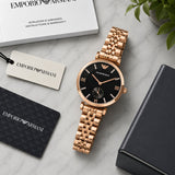 Emporio Armani Elegant Black Dial