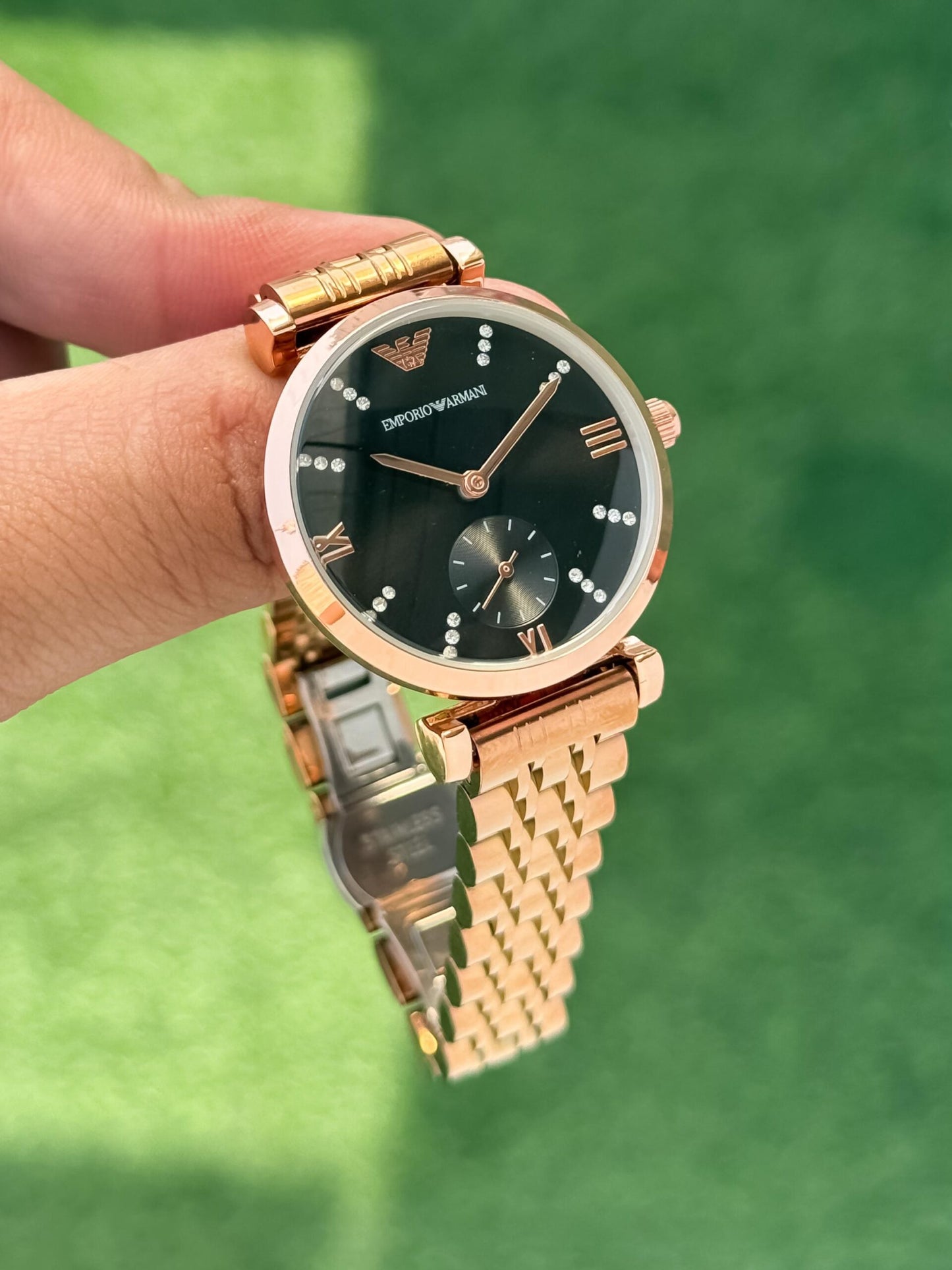 Emporio Armani Elegant Black Dial