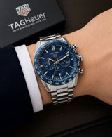Tag Heuer Carrera Blue Dial Silver Tone Chronograph