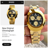 Rado Golden Black Dial Classic Edition