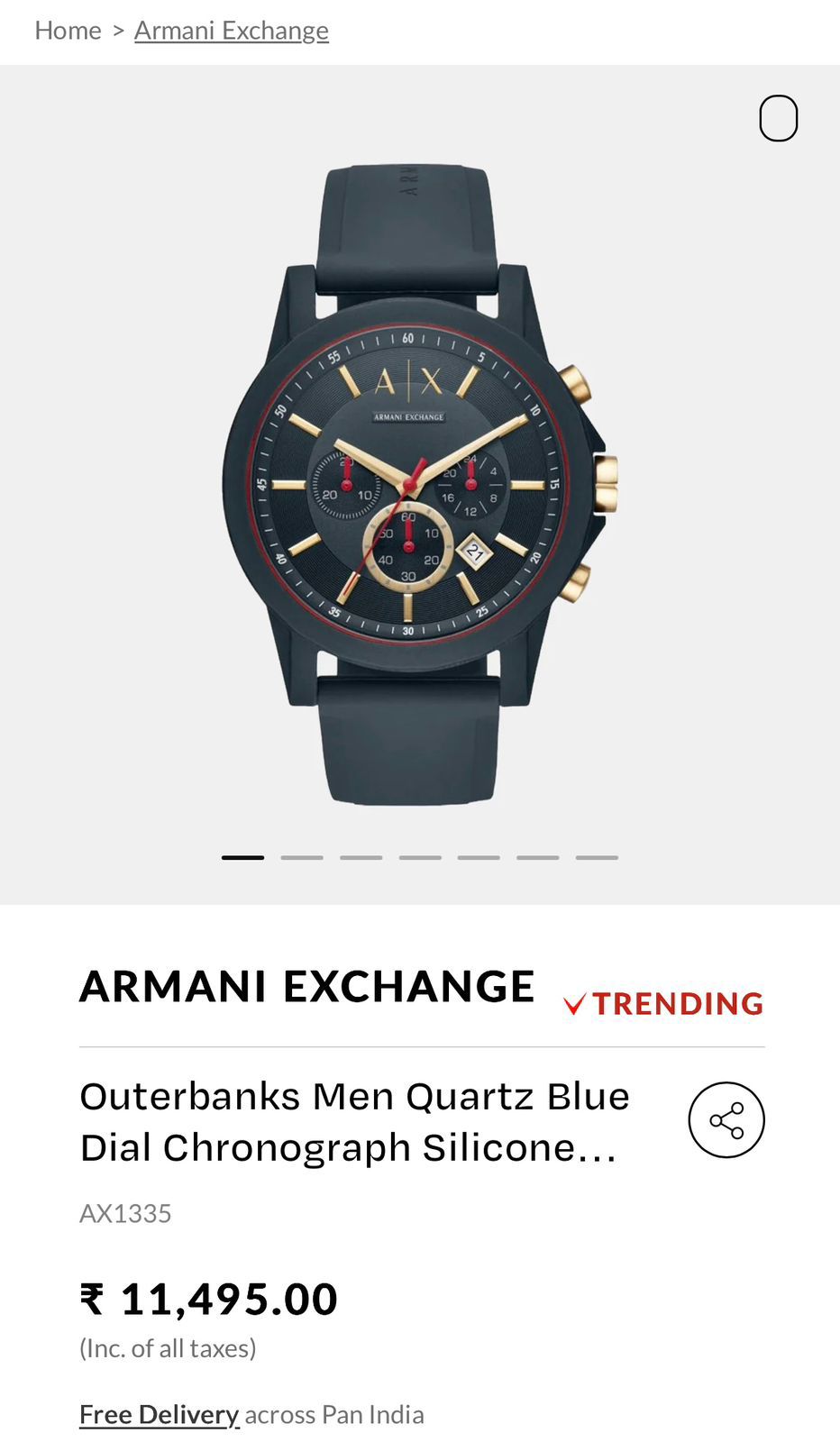 Armani Exchange Dark Grey Edition