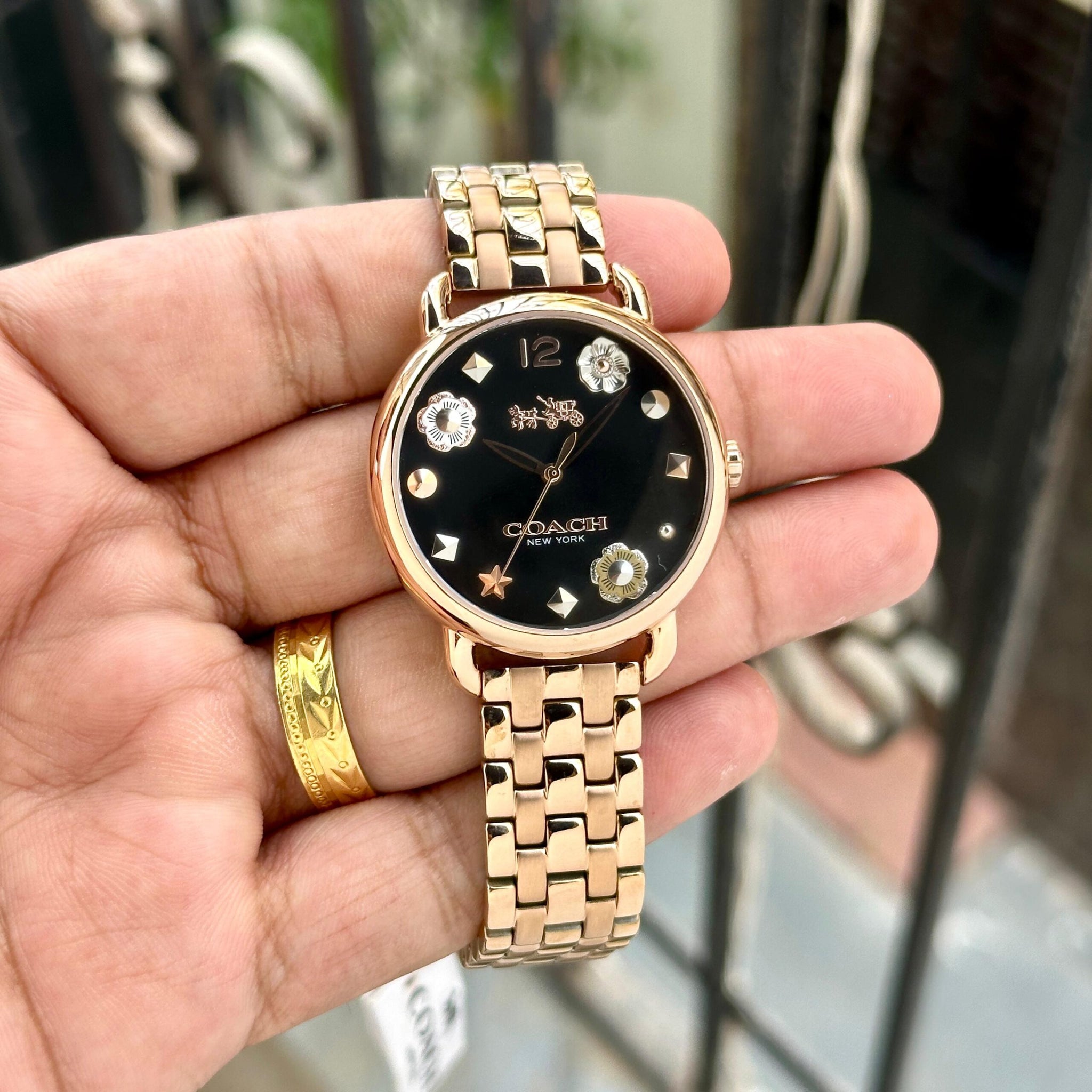 Coach Delancey Rose Gold Black Edition