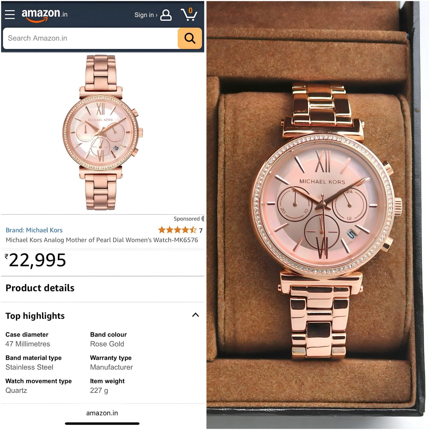 Michael Kors Sofie Rose Gold Collection