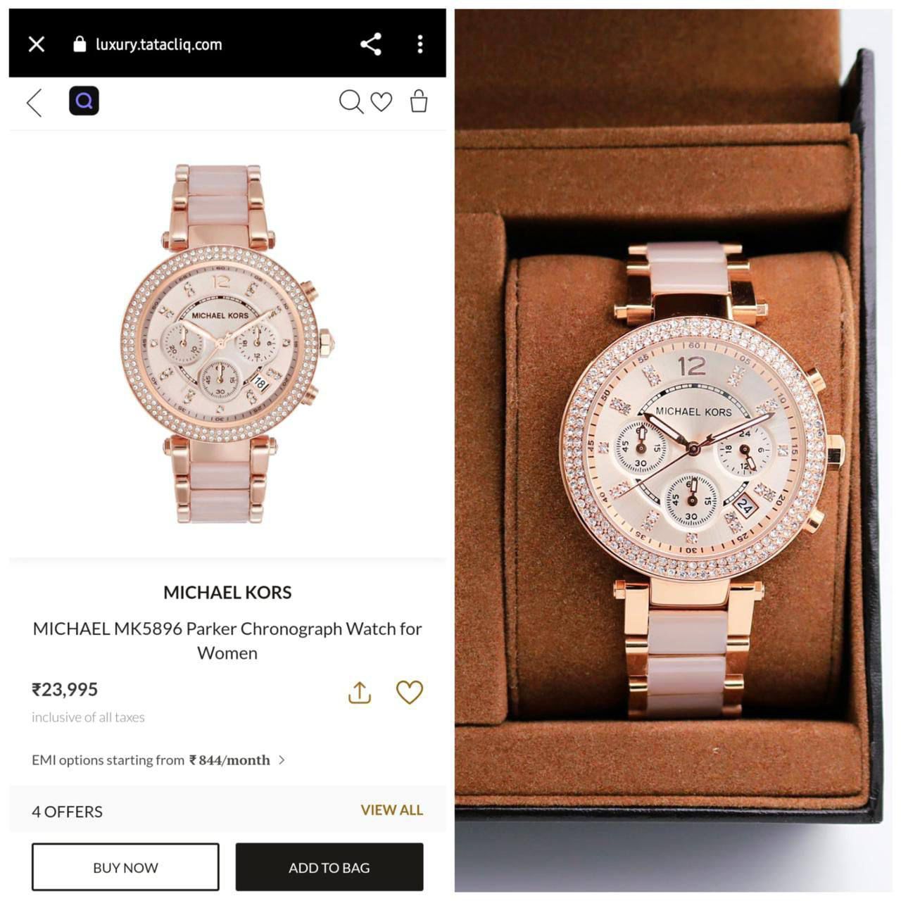 Michael Kors MK5896 Pink Dial