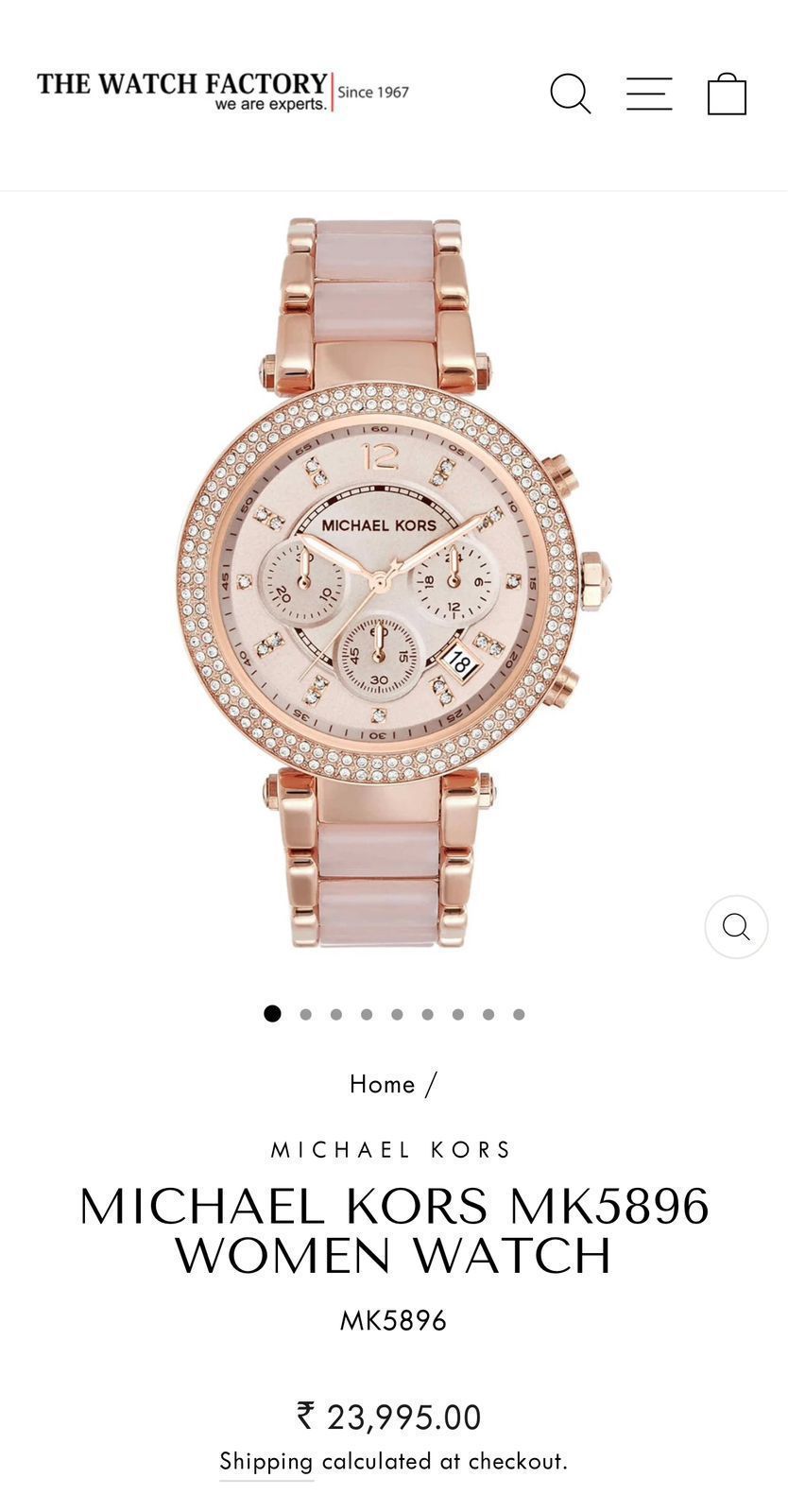 Michael Kors MK5896 Pink Dial