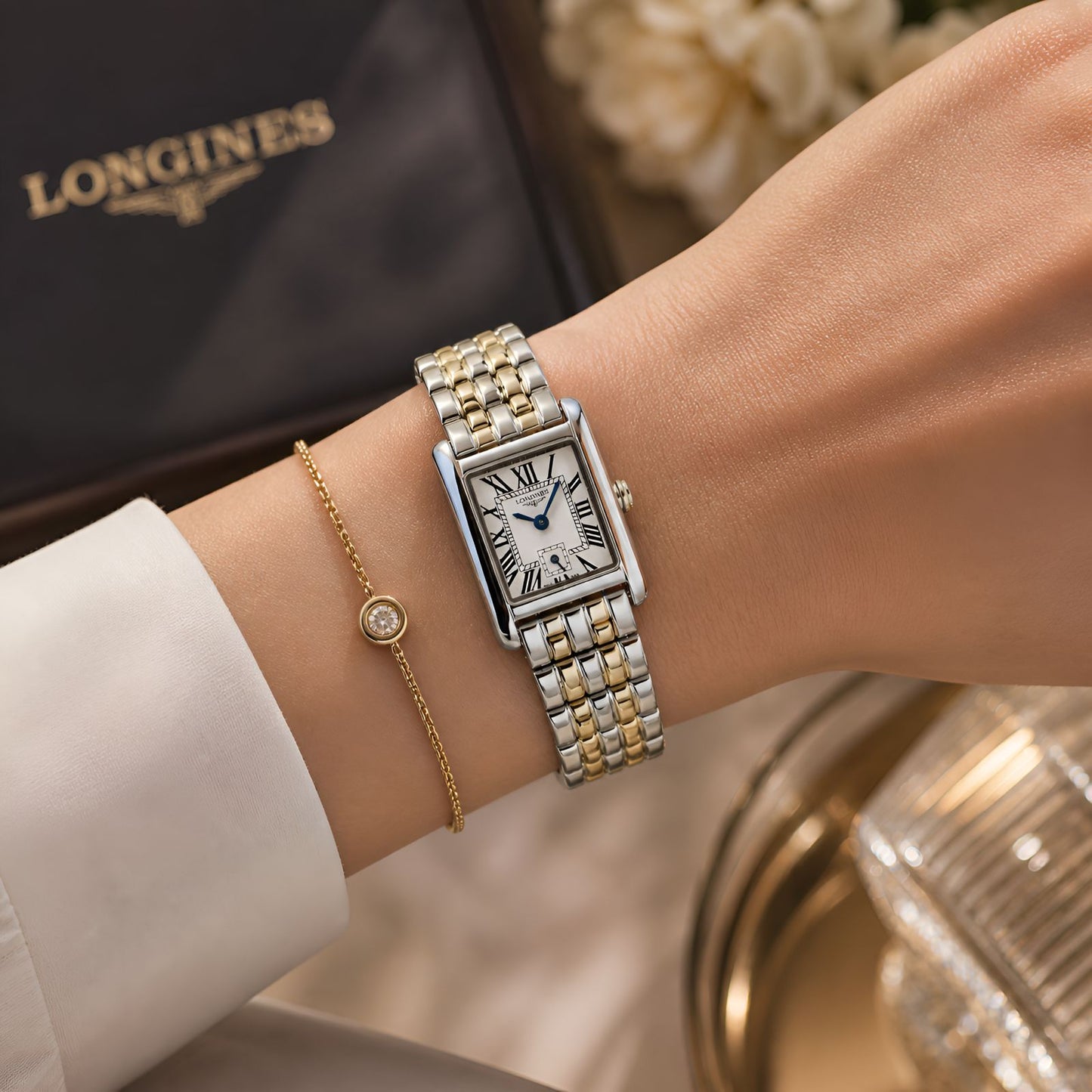 Longines Mini DolceVita Two-Tone Roman Dial