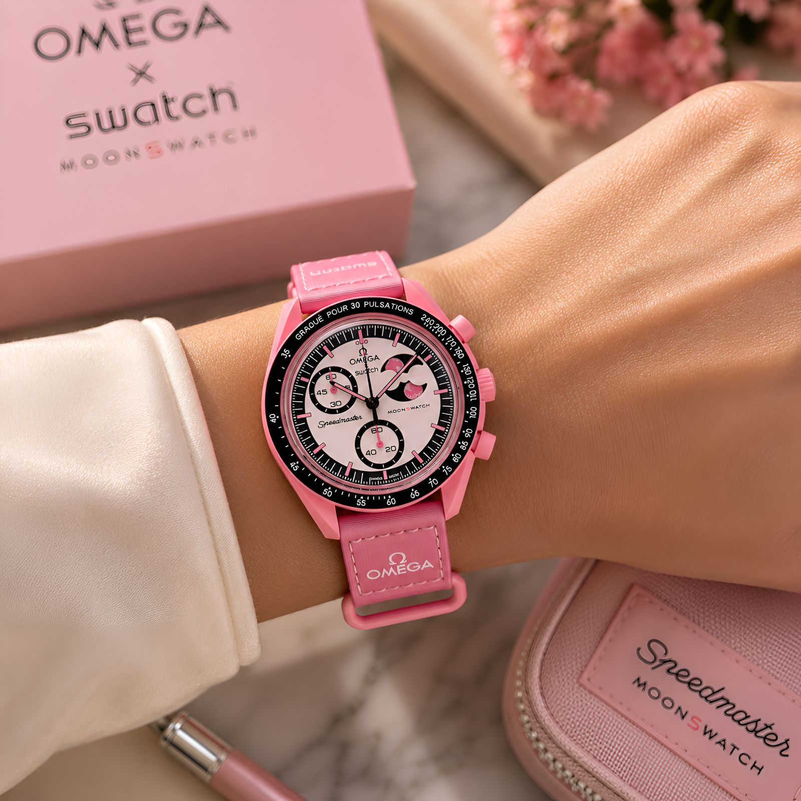 Omega X Swatch Moon Pink Edition