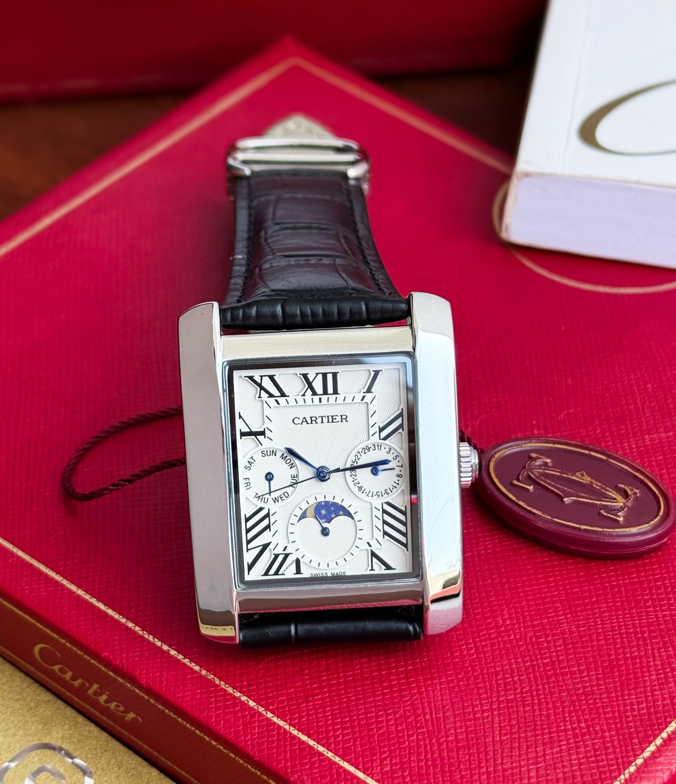 Cartier Diastar Square Super Slim White Dial