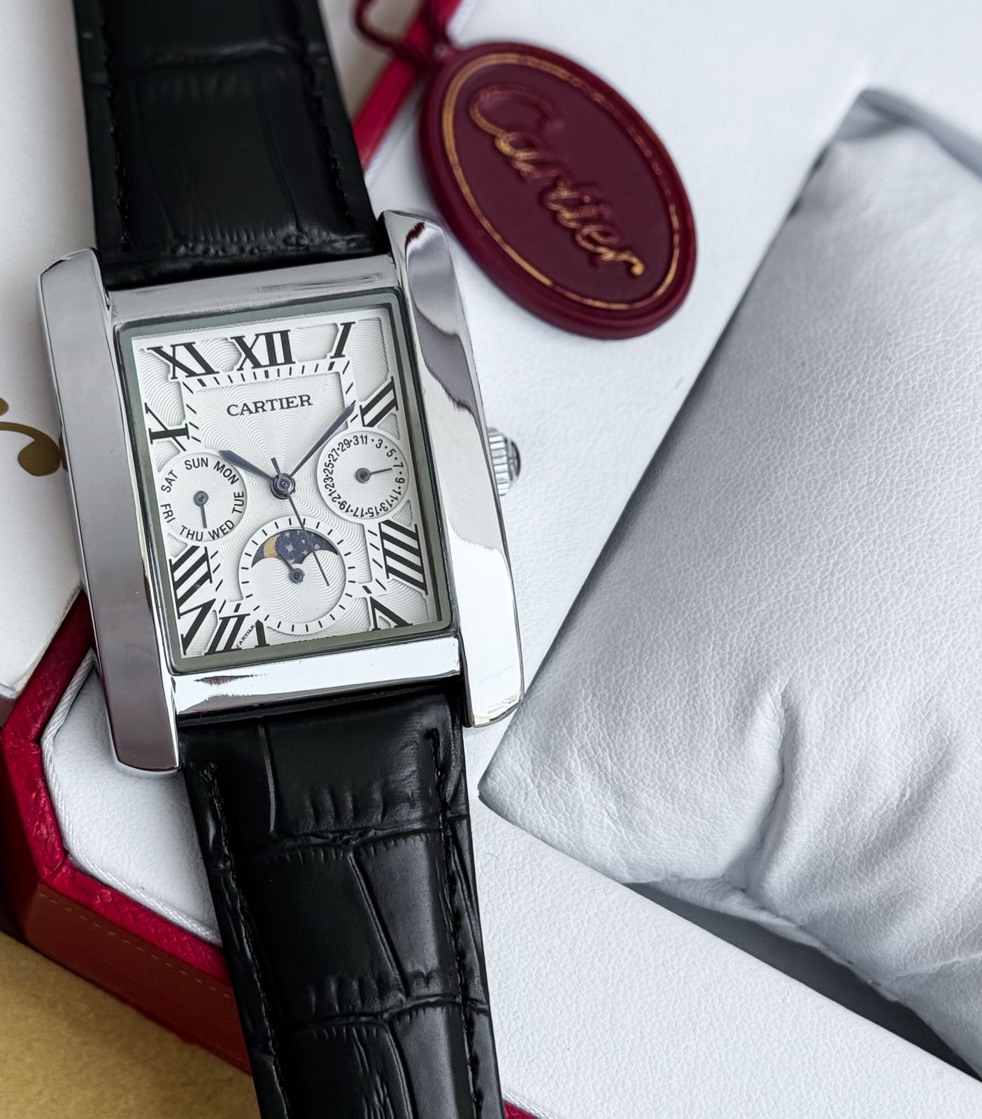 Cartier Diastar Square Super Slim White Dial