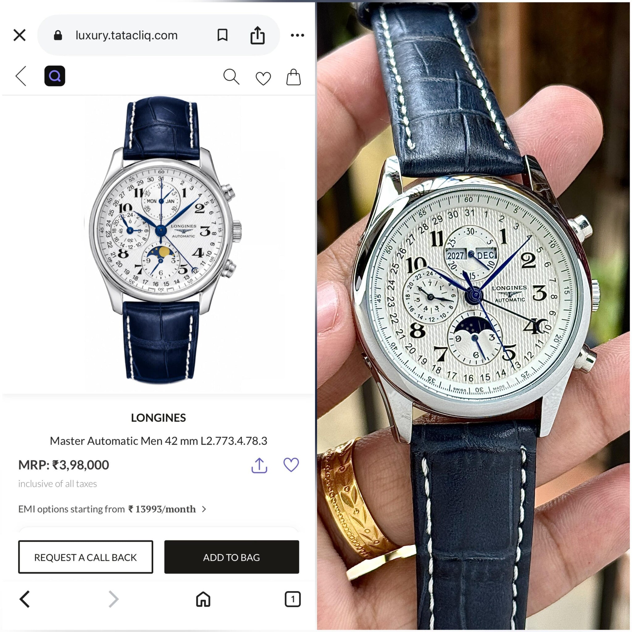 Longines Master Automatic Moonphase