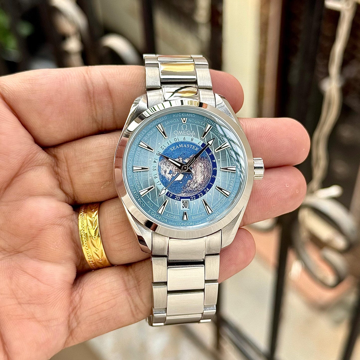 Omega Seamaster Aqua Terra Ice Blue Dial