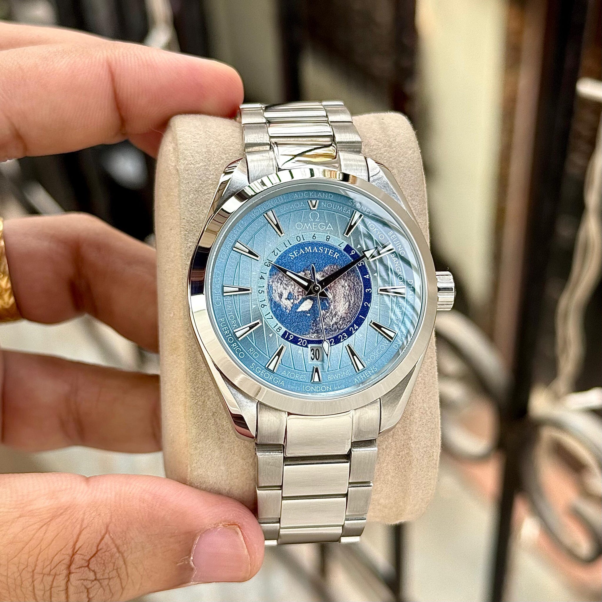Omega Seamaster Aqua Terra Ice Blue Dial