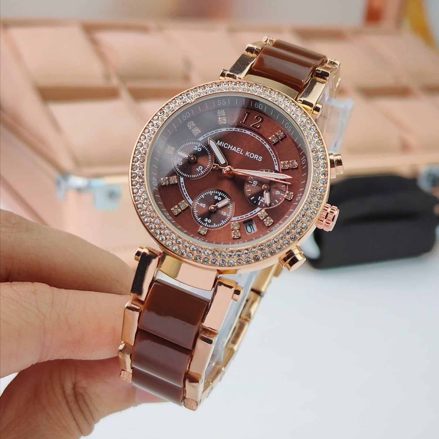 Michael Kors Parker Brown Dial Chronograph
