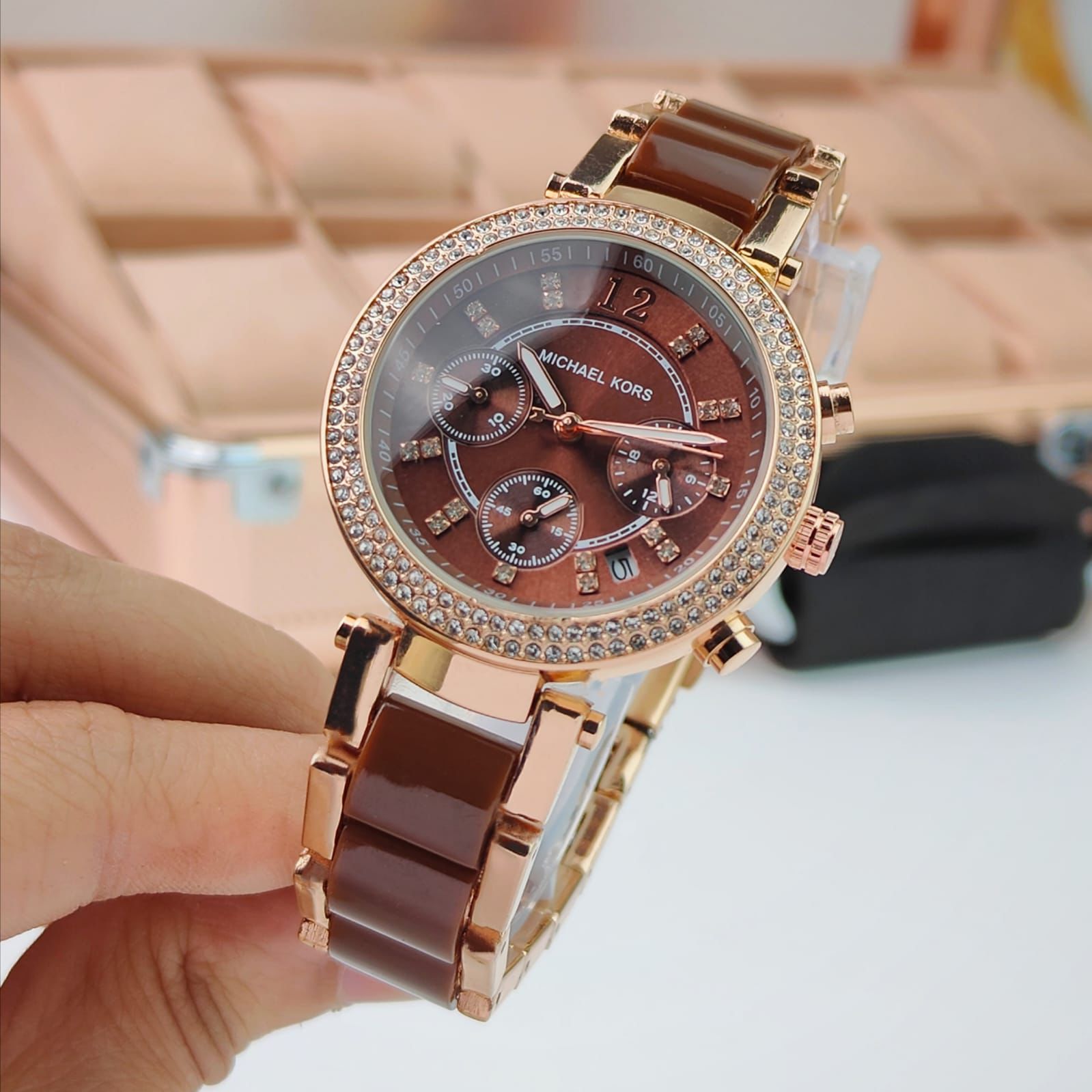 Michael Kors Parker Brown Dial Chronograph