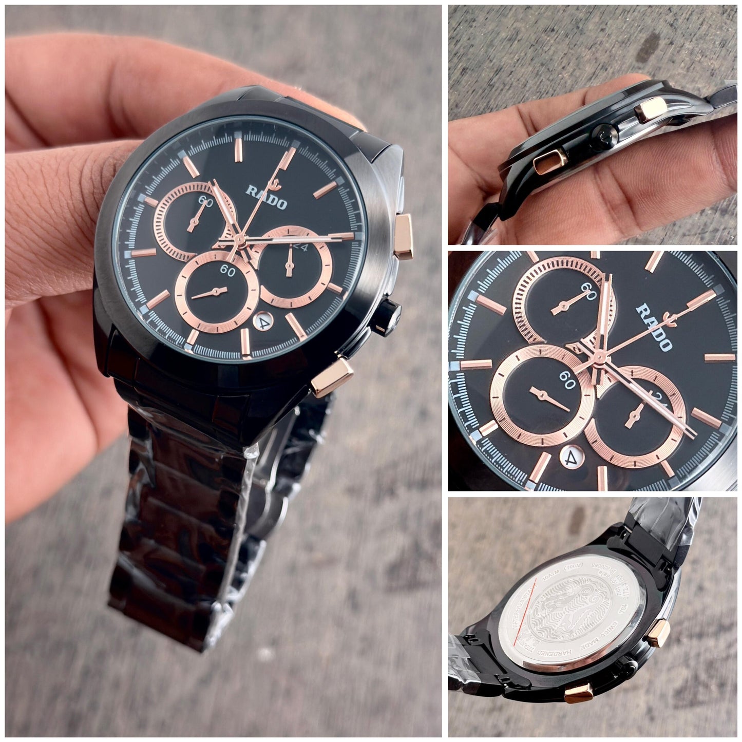 Rado Hrithik Roshan All Black Chronograph