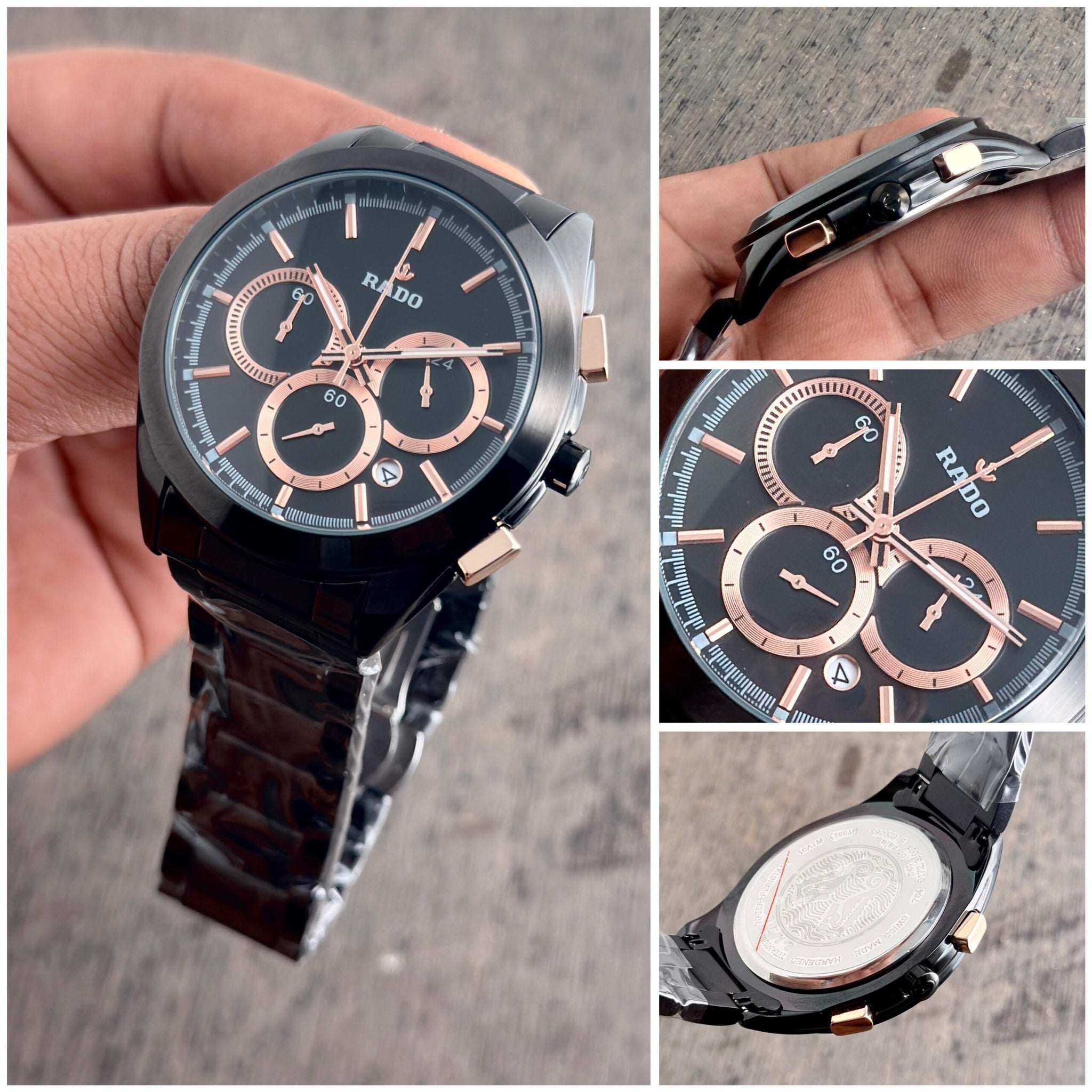 Rado Hrithik Roshan All Black Chronograph