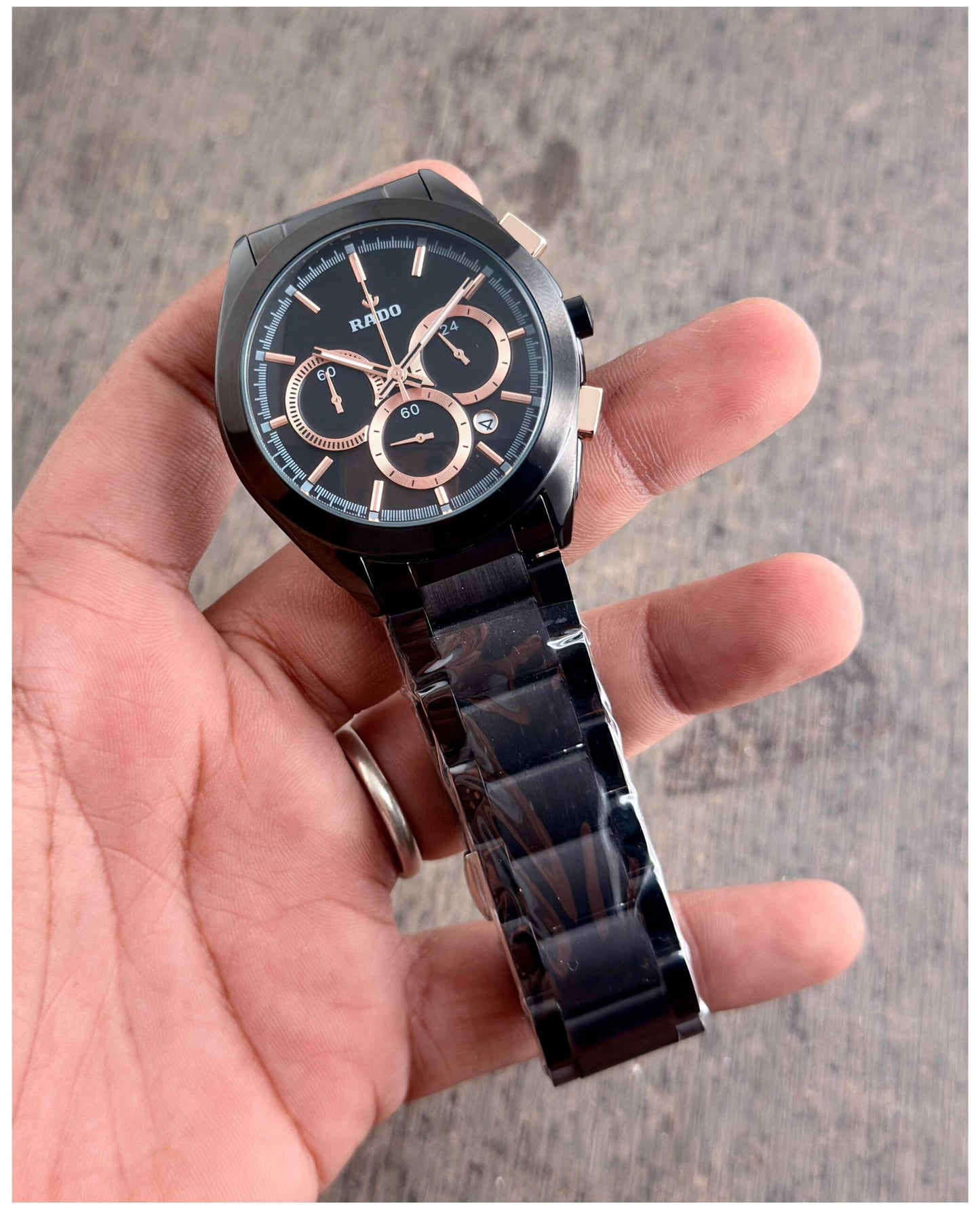 Rado Hrithik Roshan All Black Chronograph
