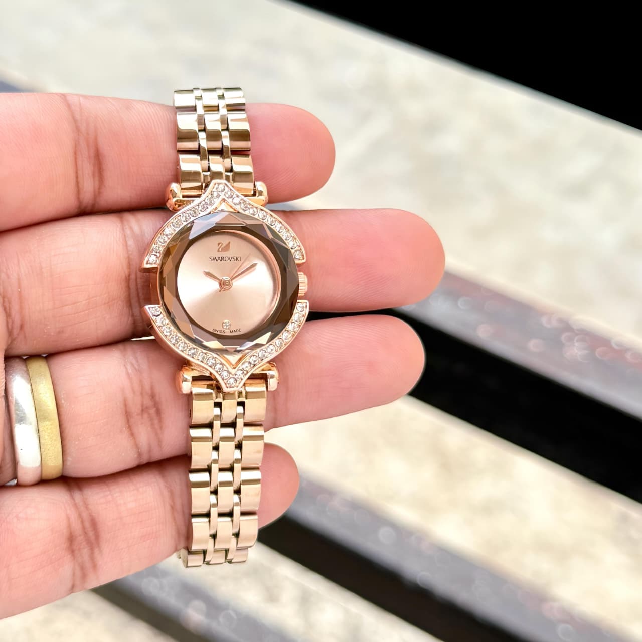 Swarovski rose gold crystal edition